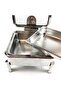 Rectangular Hydraulic Warming Dish, Stainless Steel Warming Dish with Clear Lid - 3