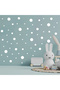Premium White Round Polka Dot Wall Sticker Set 180 Pieces 1.3–7.6 cm Various Sizes Decorative Wall Decals - 2