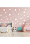 Premium White Round Polka Dot Wall Sticker Set 180 Pieces 1.3–7.6 cm Various Sizes Decorative Wall Decals