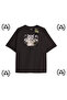 Y2K Funny Printed Black T-Shirt