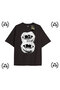 Y2K Chrome Printed Black T-Shirt