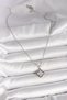 316L Steel Silver Color Chain Zircon Stone Clover Model Women's Necklace - Tj-Bko9975 - 2