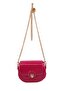 Mini Box with Chain Strap. Fuchsia Patent Leather Bag. Women's Fuchsia Shoulder Bag. Fuchsia Hanging Bag. - 6