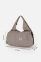 Icone Pleated Zippered Yoga Bag, Fitness Bag, Gym Saddlebag Look Pleated Beige Sports Bag - 7