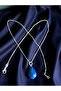 Lapis Natural Stone Steel Necklace - 2