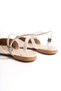 Caroline Elastic Orthopedic Comfortable Sole Ankle Stone Detailed Women's Ballerina Shoes Ckt - White - 5