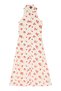 Sark Midi Dress, Tomato Print, Buttoned, Sleeveless, Summer Casual Chic
