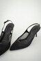 Pet Heeled Mesh Evening Dress Shoes Black - 3