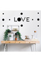 Premium Black Round Polka Dot Wall Sticker Set 180 Pieces 1.3–7.6 cm Various Sizes Decorative Wall Decals - 2
