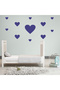 Various Sizes Heart Shaped Wall Sticker Set - 97 Pieces