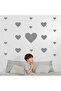 Various Sizes Heart Shaped Wall Sticker Set - 97 Pieces