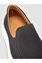 Knitwear Laceless Black Men's Casual Shoes - 6