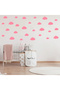 Cloud Shaped Wall Sticker Set in Various Sizes - 100 Pieces