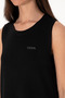 Women's Black Sleeveless Crew Neck Mini Length Knitted Dress 50305836-Vr046 - 6