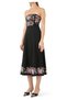 Embroidery Detailed Bandeau Midi Dress Organic Cotton Chic - 2