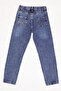 Girl's Boyfriend Jean Relaxed Fit Pants with Adjustable Waist Elastic Button Lx308A - 2