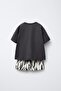 Boys Cotton Black Zebra Print T-Shirt and Shorts Set - Fun Summer - 2