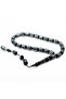 Oltu Stone Capsule Cut Scorpion Model Enamel Embroidered Rosary - 2