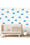 7.5 cm Different Shapes Cloud Wall Sticker Set - 72 Pieces - 3