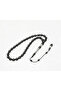 Oltu Stone Square Diamond Patterned İmame Silver Processing Plain Rosary