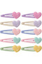 Pastel Heart Double Hair Clip – with Colorful Options - 1 - 7