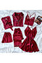 Claret Red 6 Piece Giant Dowry Set 6683