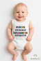 My Grandfather's Pupil, My Grandmother's Birtanesiyim Written Sleeveless Baby Bodysuit 100% Cotton Summer Snap Fastener Bodysuit