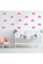 7.5 cm Different Shapes Cloud Wall Sticker Set - 72 Pieces - 2
