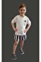 Boy's Palm Detailed T-Shirt and Shorts Set