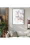 Amazing | Soft Lilac Flower Model (Lilac) | Framed Tempered Glass Table Single Vertical