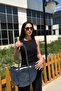 Swan Model Inner Lined Straw Look Beach and Daily, Stylish and Elegant Shoulder Bag - 2