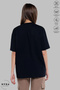 Women's Crew Neck Sea Themed Printed Cotton Oversize Short Sleeve T-Shirt - 2