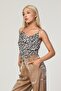 Leopard Patterned Strap Top - 7