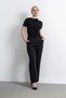 Women's Wide Leg Pleat Detailed Palazzo Fabric Trousers 3092