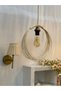 Luna Rattan Bambu Sarkıt Avize - 6
