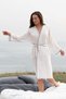 Lole Women's Dressing Gown / Kimono Cream-Anthracite - 4