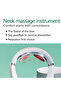 Wireless neck massager, Pulsations, remote control, White - 6