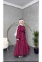Shirt Collar Balloon Sleeve Lacing Detailed Lined Shirt and Lined Skirt Double Set