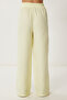 Muslin Palazzo Trousers Light Yellow Lmx0008 - 5