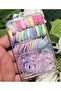 Girl's Boxed Rubber Buckle (20 Towel Rubber -18 Patterned Rubber, 110 Mini Rubber, 2 Star Buckle) - 4