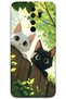 حافظة هاتف متوافقة مع نمط القطط لهاتف Xiaomi Redmi Note 8 Pro + واقي شاشة - 5785