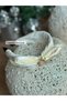 Luxury Crystal Stone Crown Gold Golden Hanging Bulk Ribbon Satin Bow Ribbon Women's Tiara Cream Whitea - 8