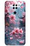 حافظة هاتف متوافقة مع نمط زهرة Xiaomi Redmi Note 9 + واقي شاشة - 5794