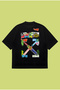Off-White Print Tee Boxy Fit Oversized Unisex 100% Cotton T-shirt – Printed T-Shirt | Streetwear - 2