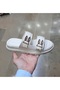 Women's Anatomical Soft Sole Double Tape Rabbit Buckle Comfortable Slippers
