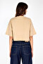 Stone Detailed Cream T-Shirt - 4