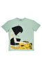 Lenithra Lamp Christopher Street Front Printed Unisex Oversize Gray T-Shirt - 2