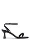 Women's Vegan Black Patent Leather Heeled Shoes