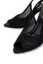 Women's Vegan Black Heeled Shoes - 4