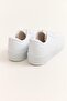 Lace-Up Model High Sole Sports Shoes White - 3